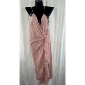 NEW Cotton Candy Blush Wrap Dress, Size Small
